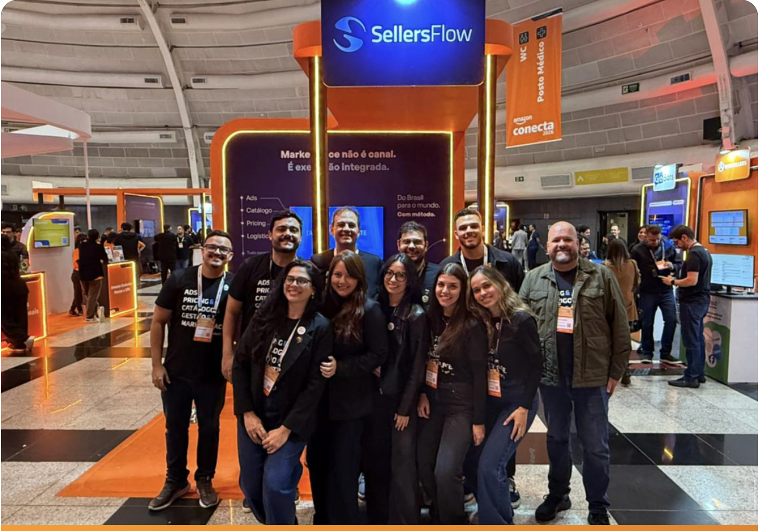 Time SellersFlow no stand do Amazon Conecta